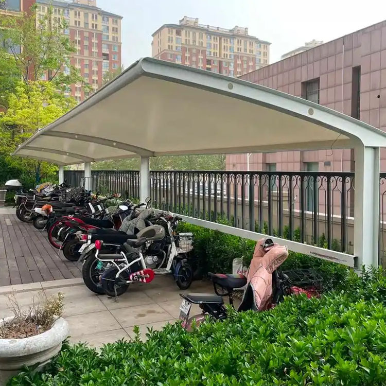 河津市膜结构电动车棚